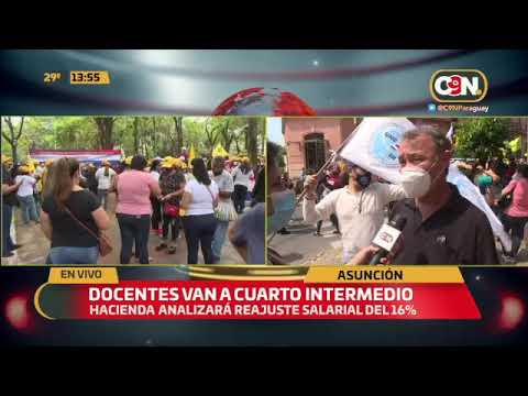 Asunción: Docentes van a cuarto intermedio