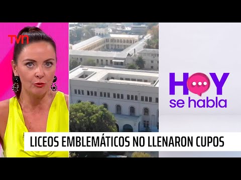 Liceos emblemáticos de Santiago no completaron sus cupos de matrículas | Hoy se habla