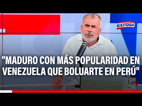 Nicolás Lúcar: Nicolás Maduro tiene más popularidad en Venezuela que Dina Boluarte en el Perú