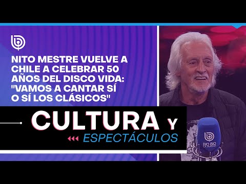 Nito Mestre vuelve a Chile a celebrar 50 años del disco Vida: Vamos a cantar sí o sí los clásicos