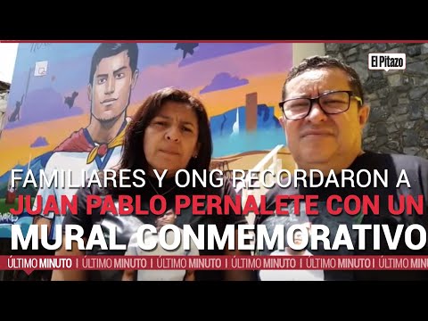 Familiares y ONG recordaron a Juan Pablo Pernalete con un mural conmemorativo