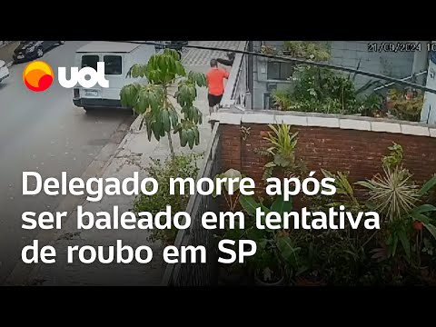 Delegado morre após ser baleado em tentativa de roubo em São Paulo; vídeo mostra momento