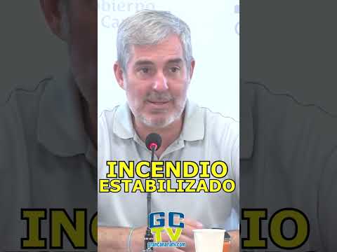 El incendio de Tenerife está estabillizado Fernando Clavijo, Presidente Gobierno Canarias #shorts