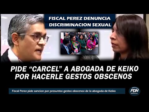 FISCAL PEREZ PIDE CARCEL PARA ABOGADA DE KEIKO X PRESUNTOS GESTOS OBSCENOS HACIA EL Y ELLA RESPONDE