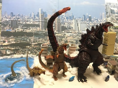 S.H.MonsterArtsシン・ゴジラ 第2形態&第3形態セット レビュー◇モンスター