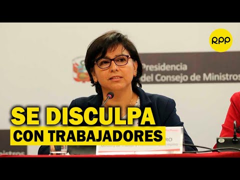 Sylvia Cáceres: “Quiero ofrecer disculpas a los trabajadores peruanos”