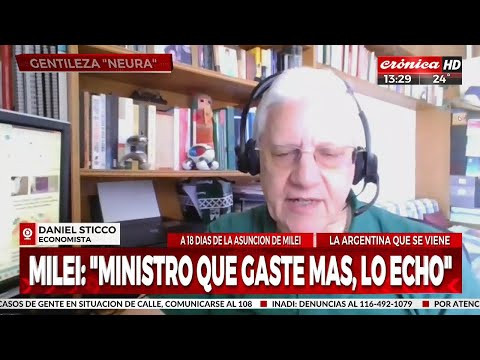 Sticco: Milei va a recortar la ejecución de la obra pública