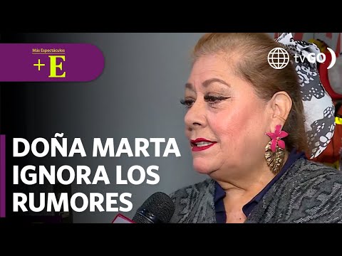Doña Marta ignora los rumores sobre Milett y Tinelli | Más Espectáculos (HOY)
