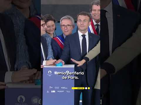 La aparatosa caída del clavadista francés ante Macron