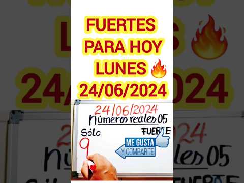 PALÉ  SÚPER para hoy LUNES 24/06/2024/ Un SÓLO NÚMERO para hoy LUNES 24 de JUNIO #loteria #viral