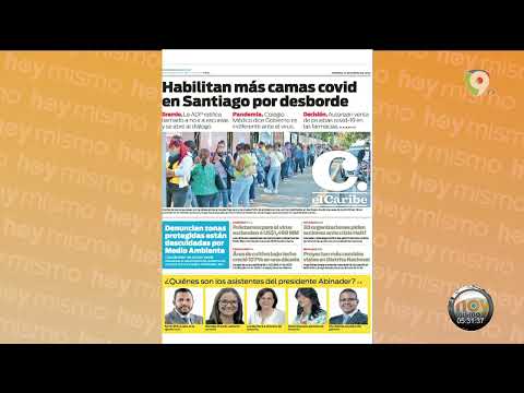 Titulares Prensa Dominicana viernes 14ENE | Hoy Mismo