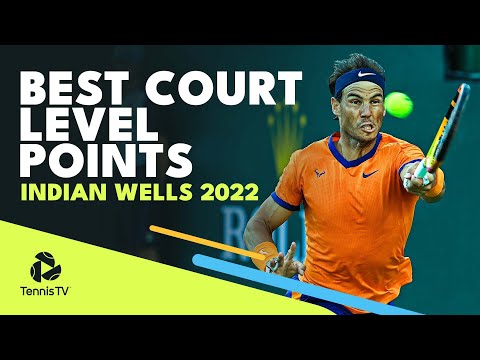 Tennis 🎾 Best Court Level Points & Rallies! | Indian Wells 2022