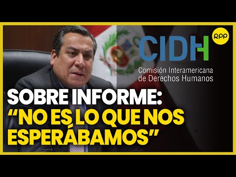 Adrianzén sostiene que la visita de la CIDH no es suficiente para llegar a afirmaciones categóricas
