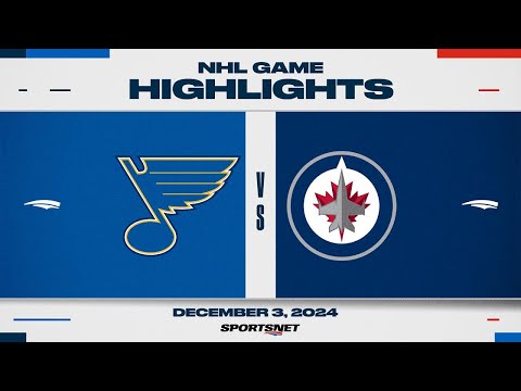 NHL Highlights | Blues vs. Jets - December 3, 2024