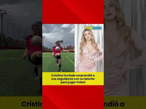 Cristina Hurtado jugando futbol