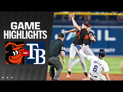 Orioles vs. Rays Game Highlights (8/9/24) | MLB Highlights