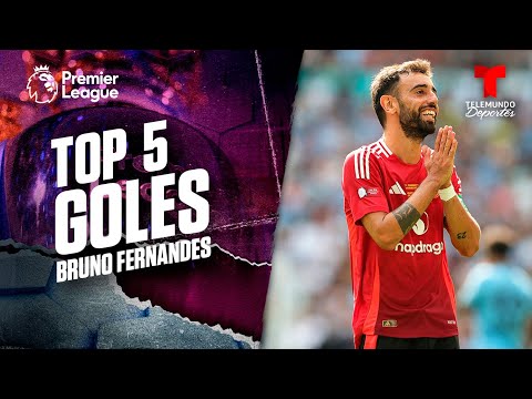 Los 5 mejores goles de Bruno Fernandes | Premier League | Telemundo Deportes