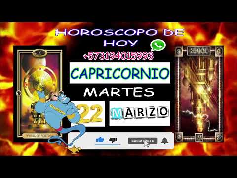Horóscopo Diario - Capricornio - 22 de Marzo de 2022  Numeros para hoy 5411    CAPRICORNIO HOY