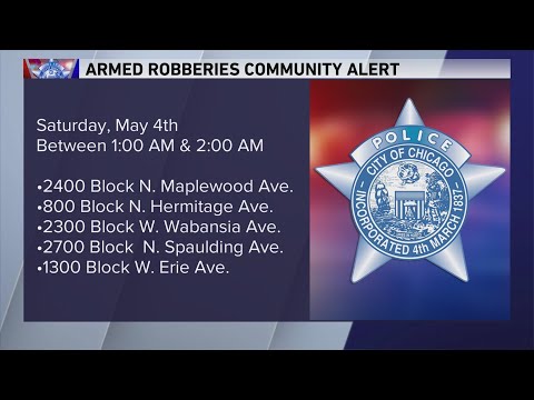 CPD: 5 armed robberies in under an hour throughout Logan Square, West Town