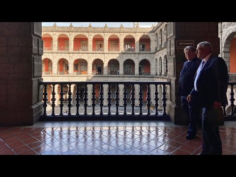 Visita al mural de Diego Rivera en Palacio Nacional