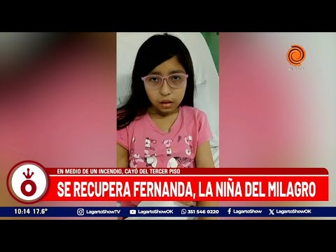 Se recupera FERNANDA la nena del MILAGRO - Cayó desde el 3er piso y se salvó