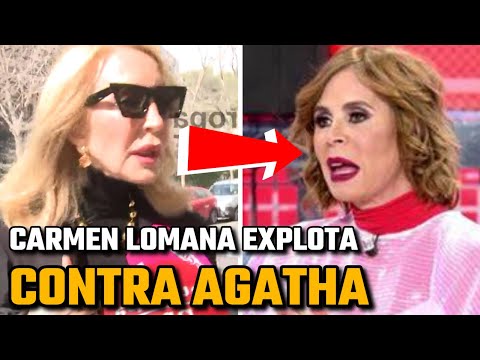 Carmen Lomana EXPLOTA y ADVIERTE a ÁGATHA RUIZ DE LA PRADA lo que se VIO ayer FUERON CALUMNIAS