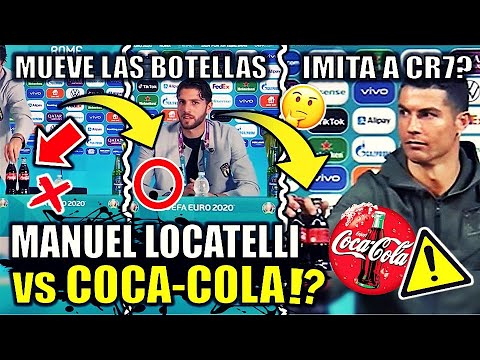 Manuel Locatelli desprecia COCA COLA e imita a Cristiano Ronaldo ¿Que paso La VERDAD + EXPLICACION
