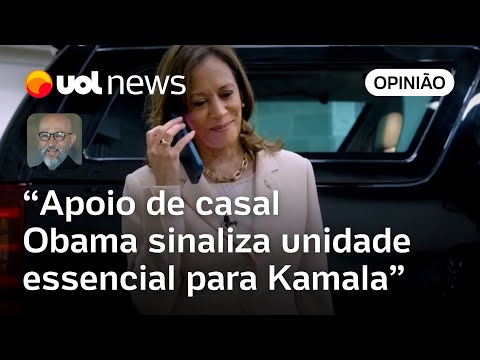 Kamala: Apoio de Obama é relevantíssimo dentro e fora do partido Democrata, diz Josias