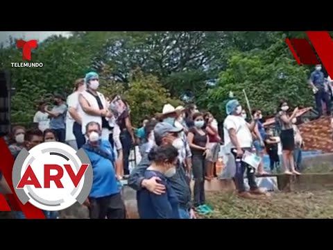 Multitud entierra alcalde de El Salvador sin distanciamiento | Al Rojo Vivo | Telemundo