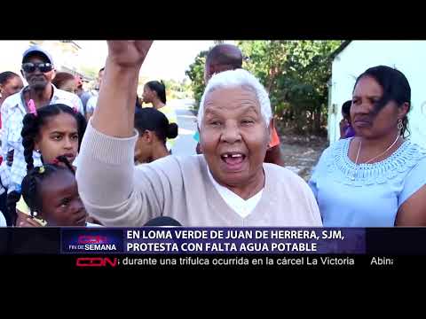 Ciudadanos de  Loma verde de Juan de Herrera, SJM, protestan por falta agua potable
