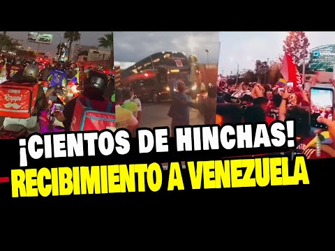 PERÚ VS VENEZUELA: RECIBIMIENTO A LA VINOTINTO EN EL AEROPUERTO JORGE CHÁVEZ