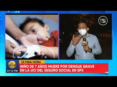 Muere niño de 7 años a causa de dengue grave en la uci del IHSS en SPS