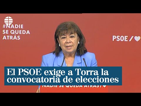 El PSOE exige a Torra que convoque elecciones tras ser inhabilitado