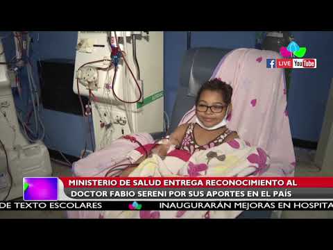 Ministerio de Salud entrega reconocimiento al doctor Fabio Sereni por sus aportes en el país
