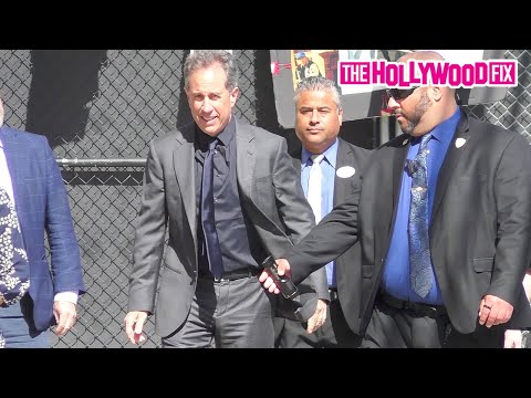 Jerry Seinfeld Arrives To Promote His New Movie 'Unfrosted' At Jimmy Kimmel Live! In Hollywood, CA