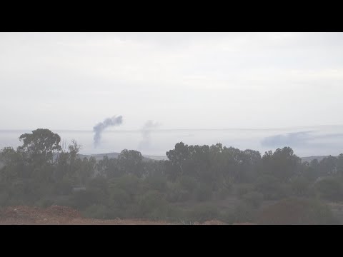 Smoke rising in northern Gaza as Israeli airstrikes continue