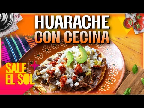 Receta de huarache de cecina bañado en salsa verde con la chef Ingrid Ramos