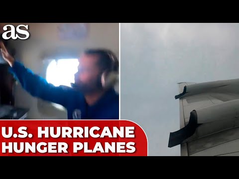 SHOCKING FOOTAGE: U.S. HURRICANE HUNTER PLANE soaring through MILTON