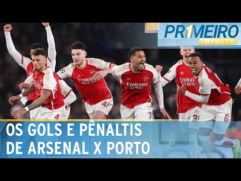 Arsenal vence Porto nos pênaltis e vai às quartas da Champions League | Primeiro Impacto (13/03/24)