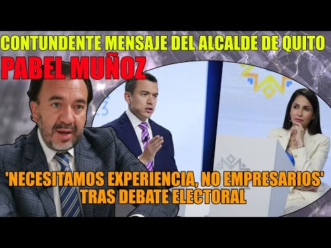 Alcalde de Quito Arremete Contra Candidatos en Debate: 'El Estado no es una Empresa Privada'