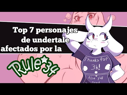 Top 7 personajes afectados por la regla 34 en undertale