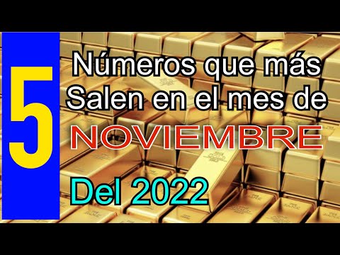 5 números de la suerte para el mes de Noviembre del 2022 números para hoy