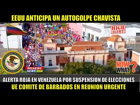 SE FORMO! Alerta ROJA en Venezuela ante suspension de elecciones EEUU anticipa AUTO GOLPE