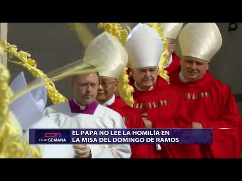 Papa Francisco no lee homilía  este Domingo de Ramos