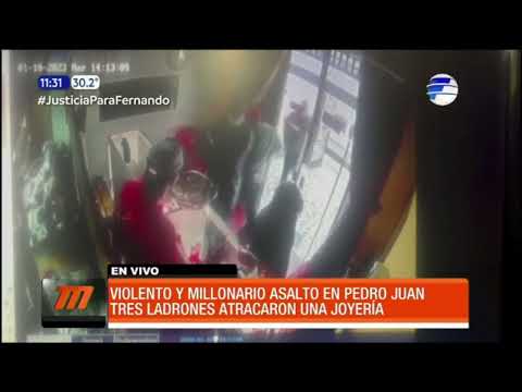 Violento y millonario asalto en Pedro Juan Caballero
