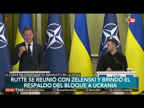 Zelenski destaca que el primer viaje de Rutte al frente de la OTAN sea a Ucrania