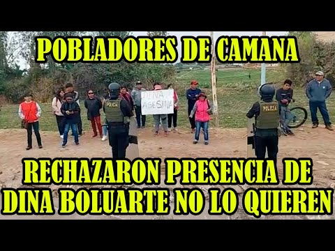 POBLADORES DE CAMANA SE LEVANTAN CONTRA DINA BOLUARTE RECHAZARON SU PRESENCIA..