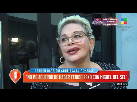 CARMEN BARBIERI CONFIRMA EL ROMANCE CON MIGUEL DEL SEL