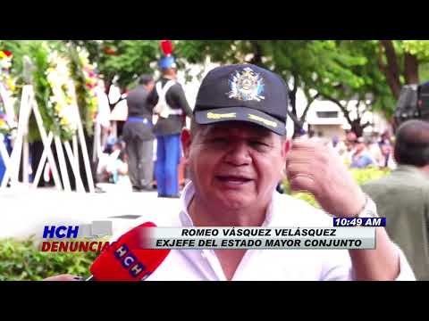 Los hondureños debemos defender nuestra patria y no permitir el comunismo: Romeo Vásquez