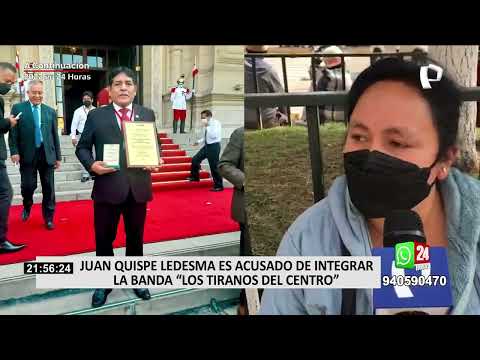 Pedro Castillo condecoró a alcalde de Huancayo acusado de liderar Los Tiranos del Centro